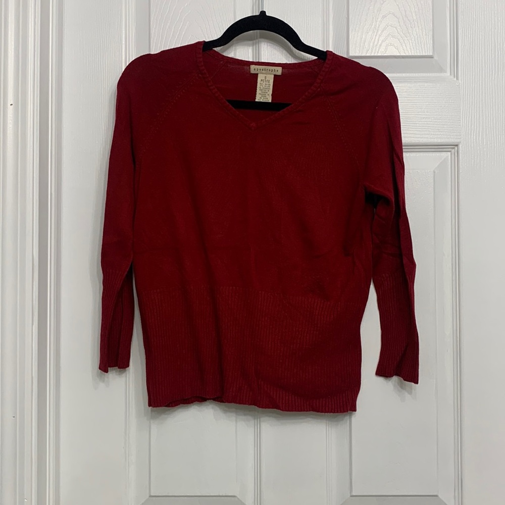 Apostrophe red sweater